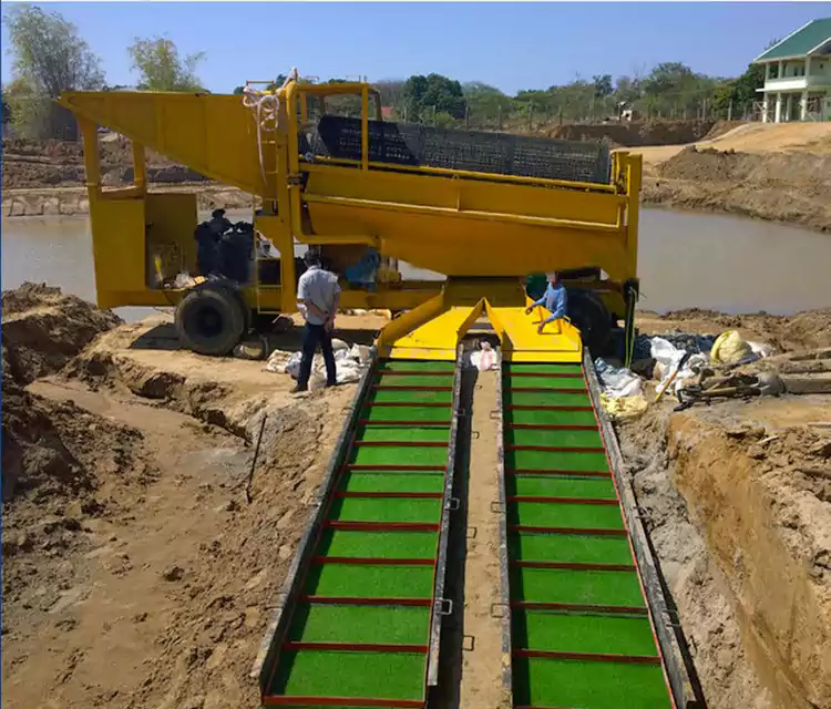 Prijenosna mobilna kolica za ispiranje zlata